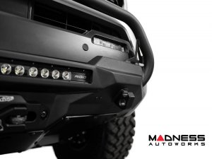 Toyota Tacoma Front Winch Bumper - Stealth Center Mount With Top Hoop - Addictive Desert Designs Toyota Tacoma Front Winch Bumper - Stealth Center Mount With Top Hoop - Addictive Desert Designs